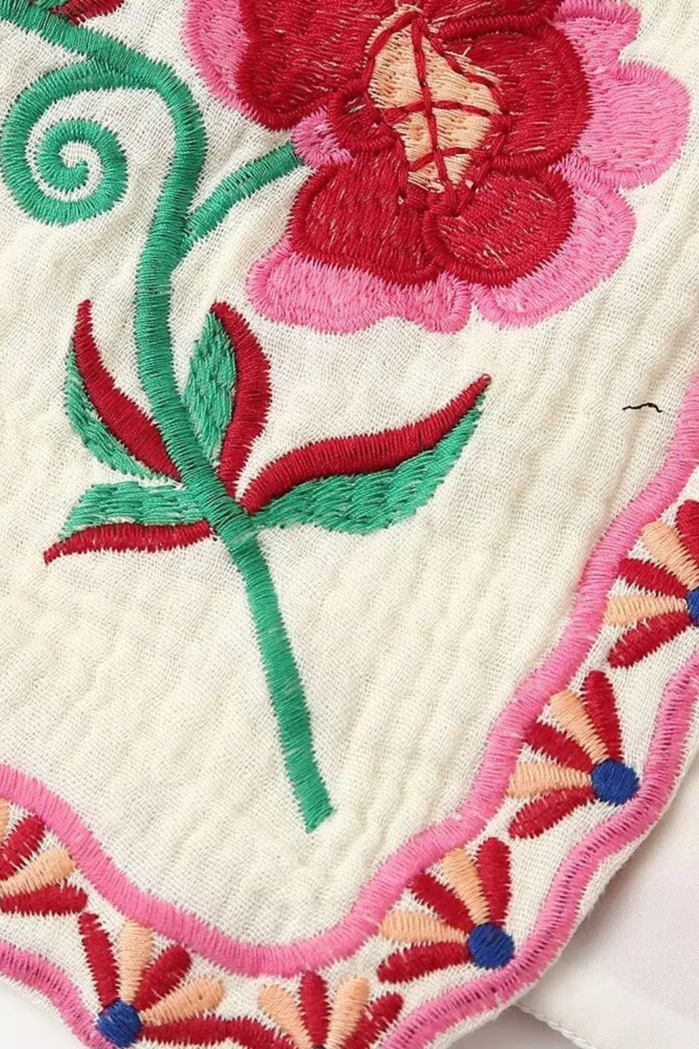 ' Zachary' Versatile Embroidered Vest Top
