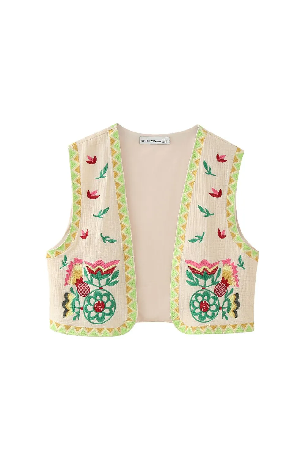 ' Zachary' Versatile Embroidered Vest Top