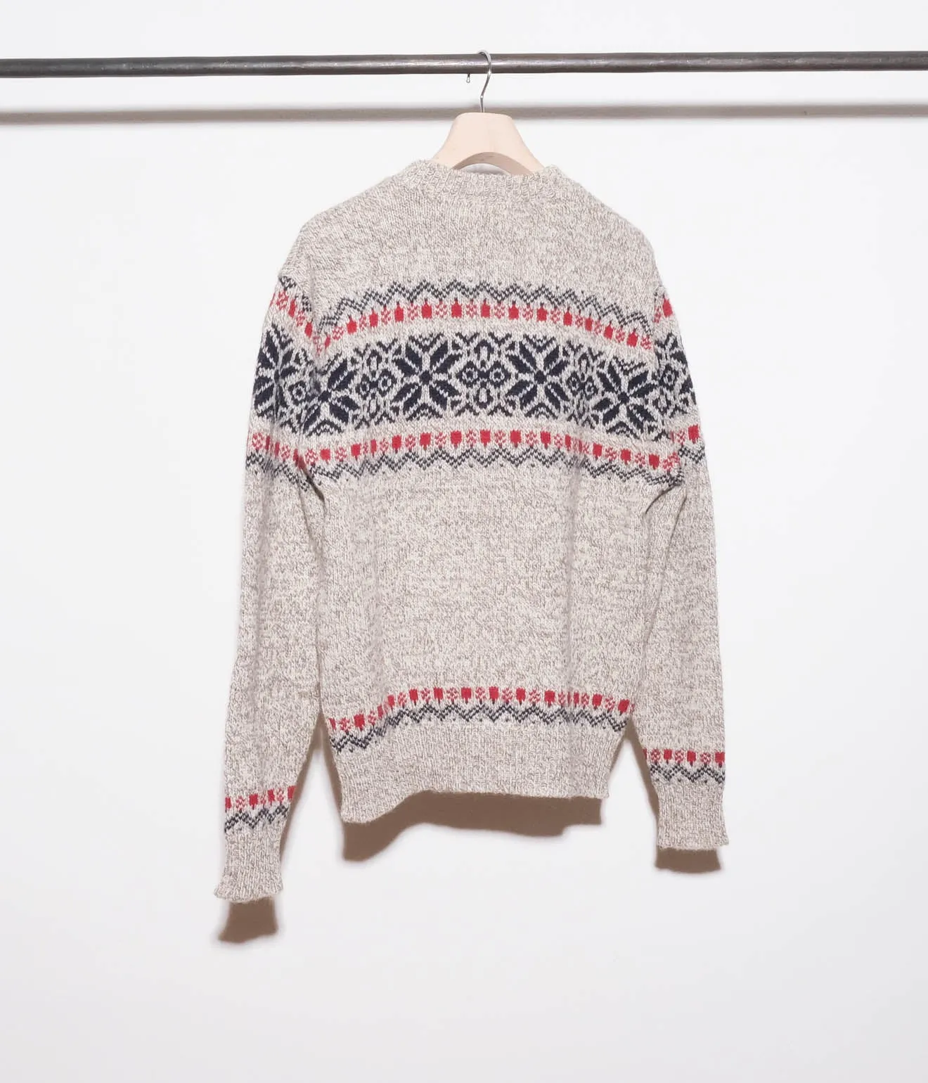 80's L.L.Bean Snow Pattern Sweaters (Grey)