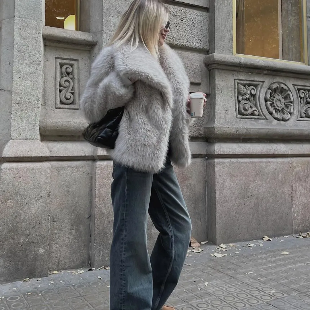 Allison - Manteau de fourrure pour femme