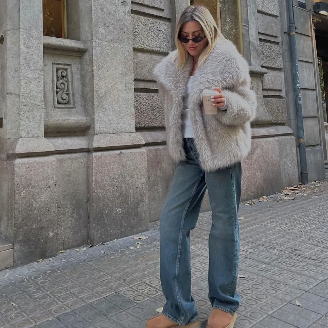 Allison - Manteau de fourrure pour femme