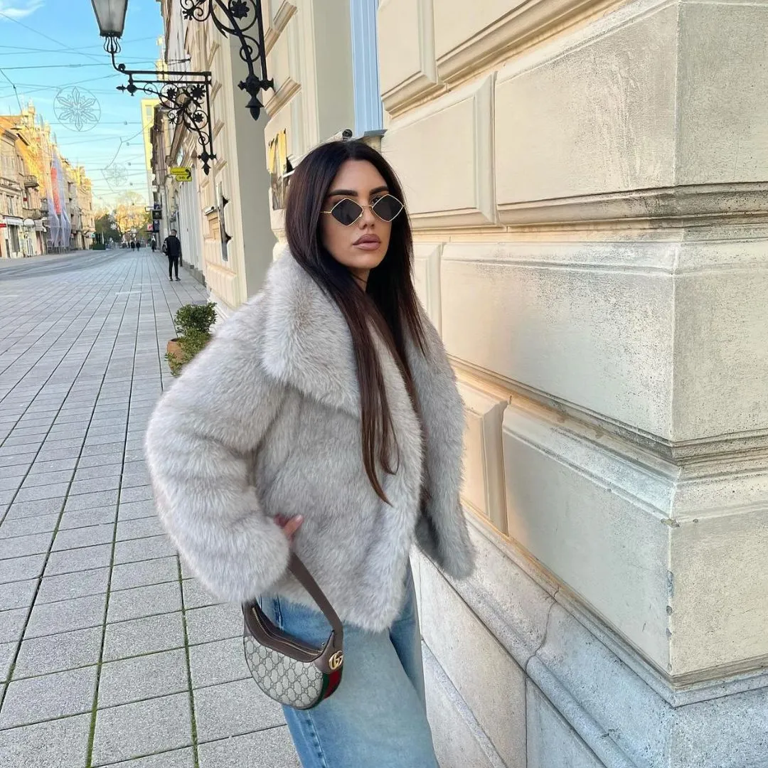 Allison - Manteau de fourrure pour femme