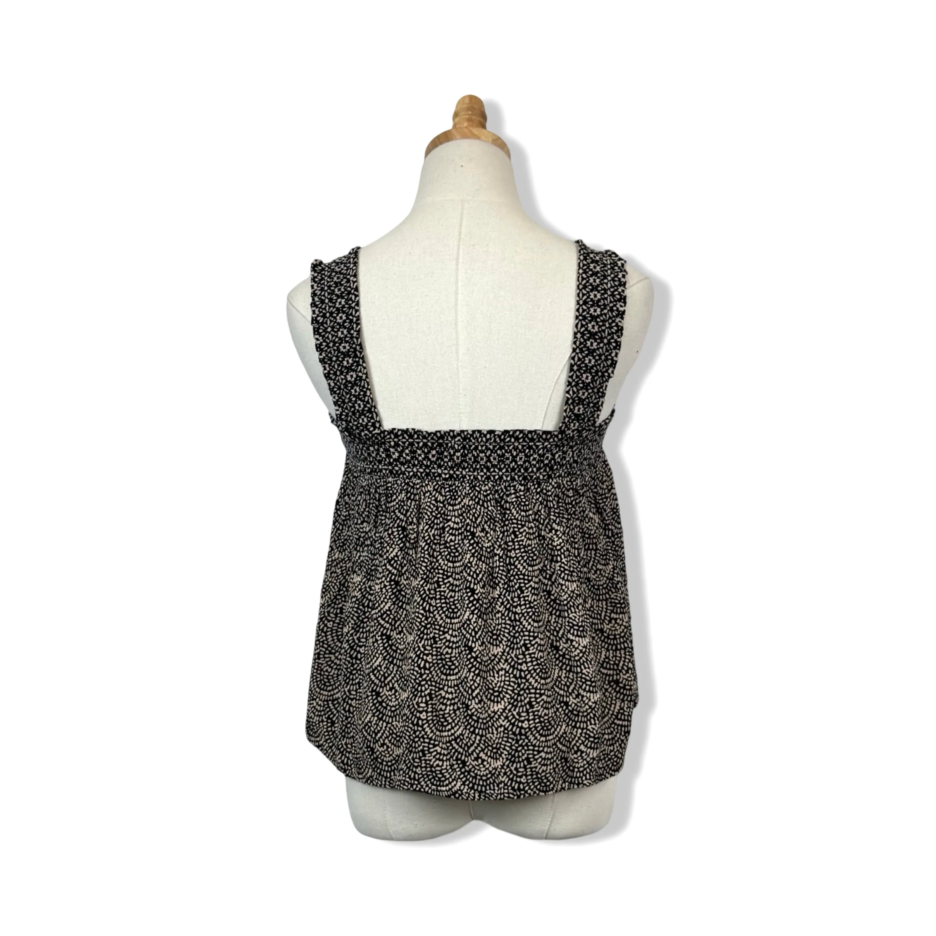 Aqua Gauze Printed Top