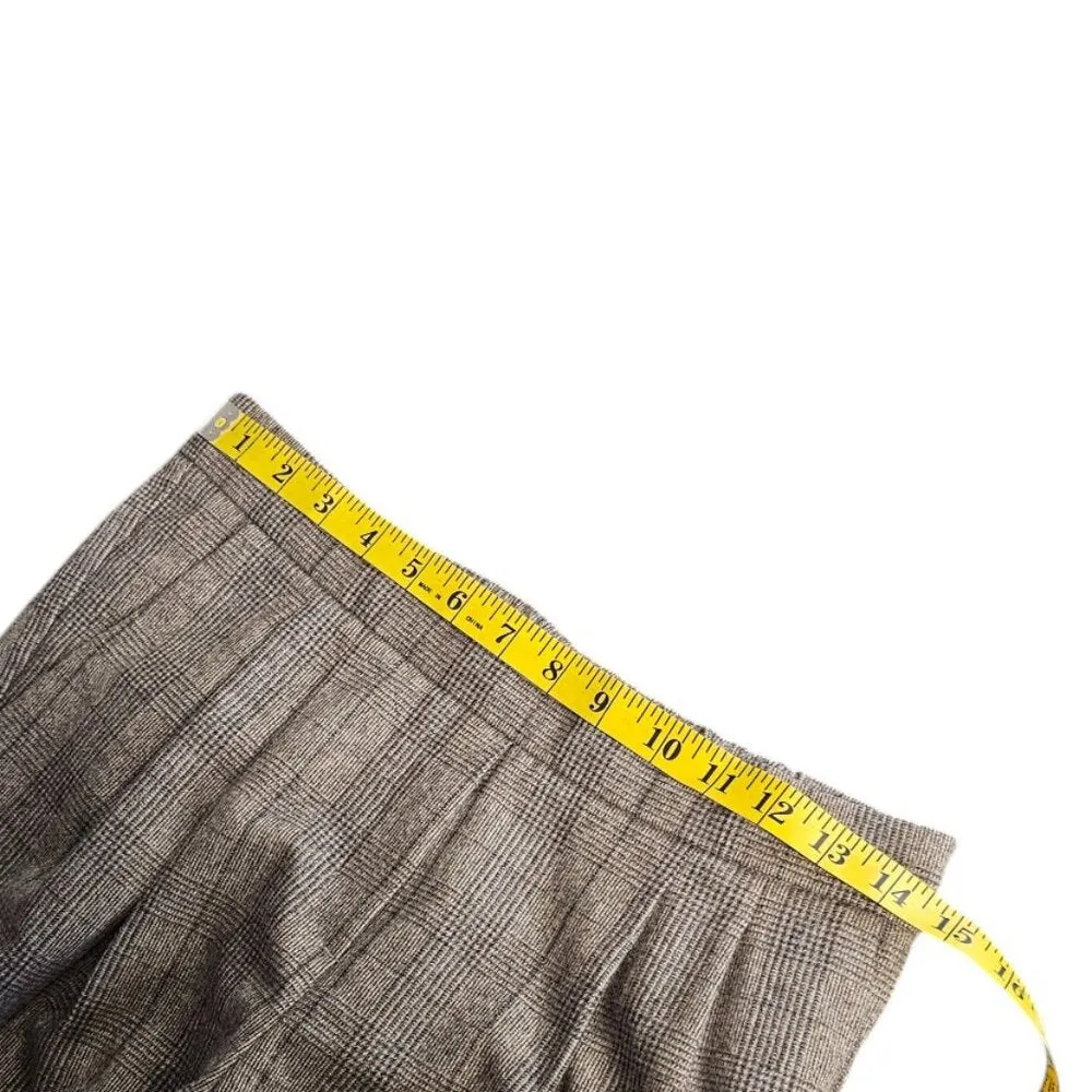 Aritzia Babaton Cohen Wool Cashmere Plaid Check Crop Pant