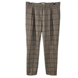 Aritzia Babaton Cohen Wool Cashmere Plaid Check Crop Pant