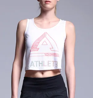 ATHLETE Women's Logo Art Crop Tank, Style AT01