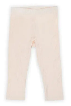 Bamar Nicol Girls' ribbed leggings light salmon SARA