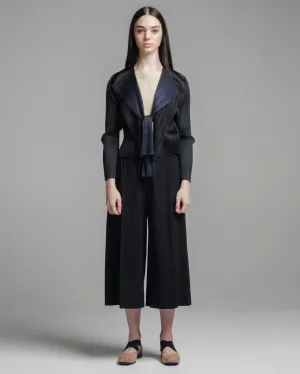 Black Tuck Pleat Pants