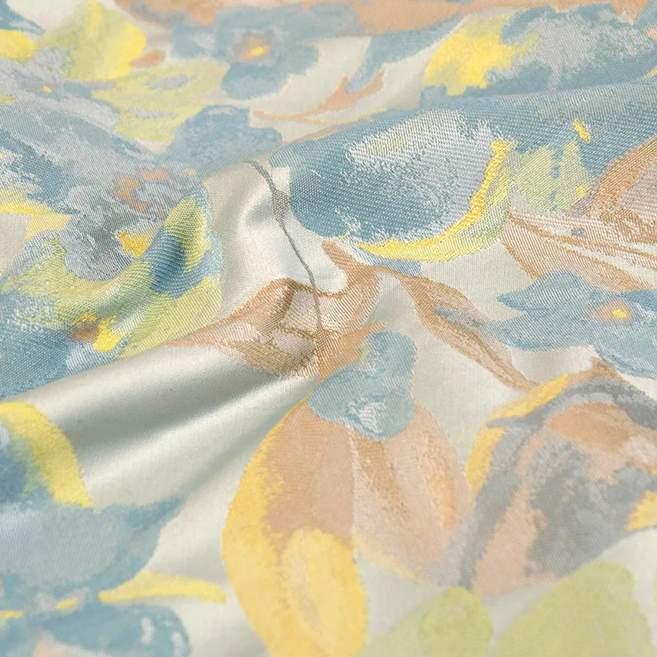 Blue Floral Jacquard 2796