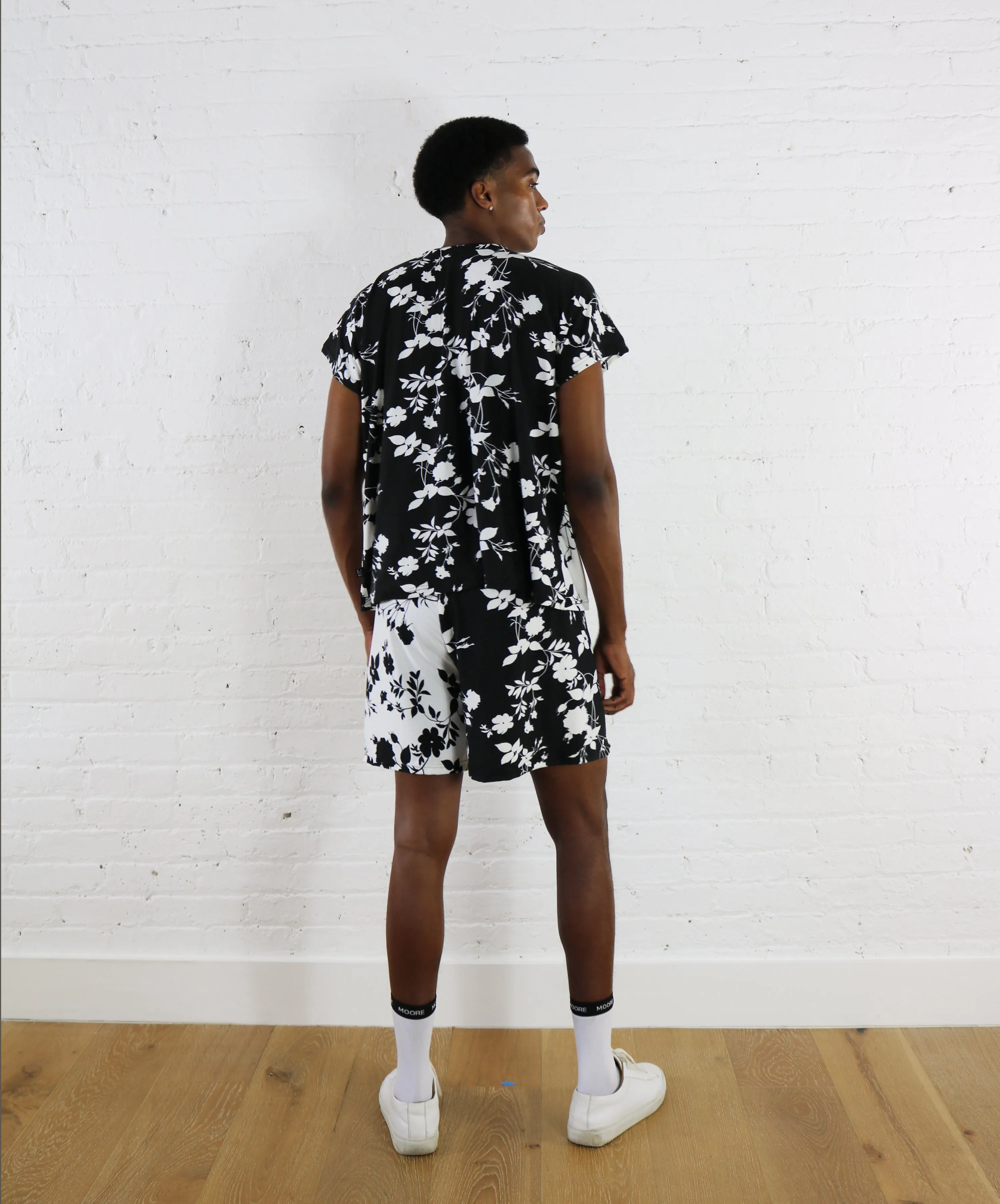 BW split floral tee