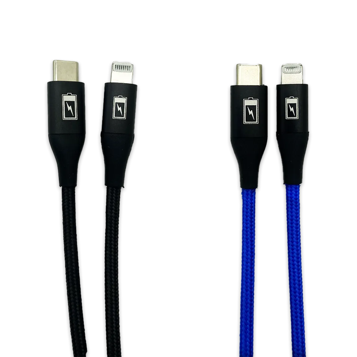 Charging Cable Braided Nylon USB-C to Lightning 6FT 2.4 Amp - 3 Pieces Per Pack 24606
