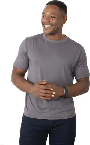 Chill Boys Soft Viscose from Bamboo T-Shirt for Men with Short Sleeve - Plain T-Shirt with Cool Performance and Crew Neck Tee