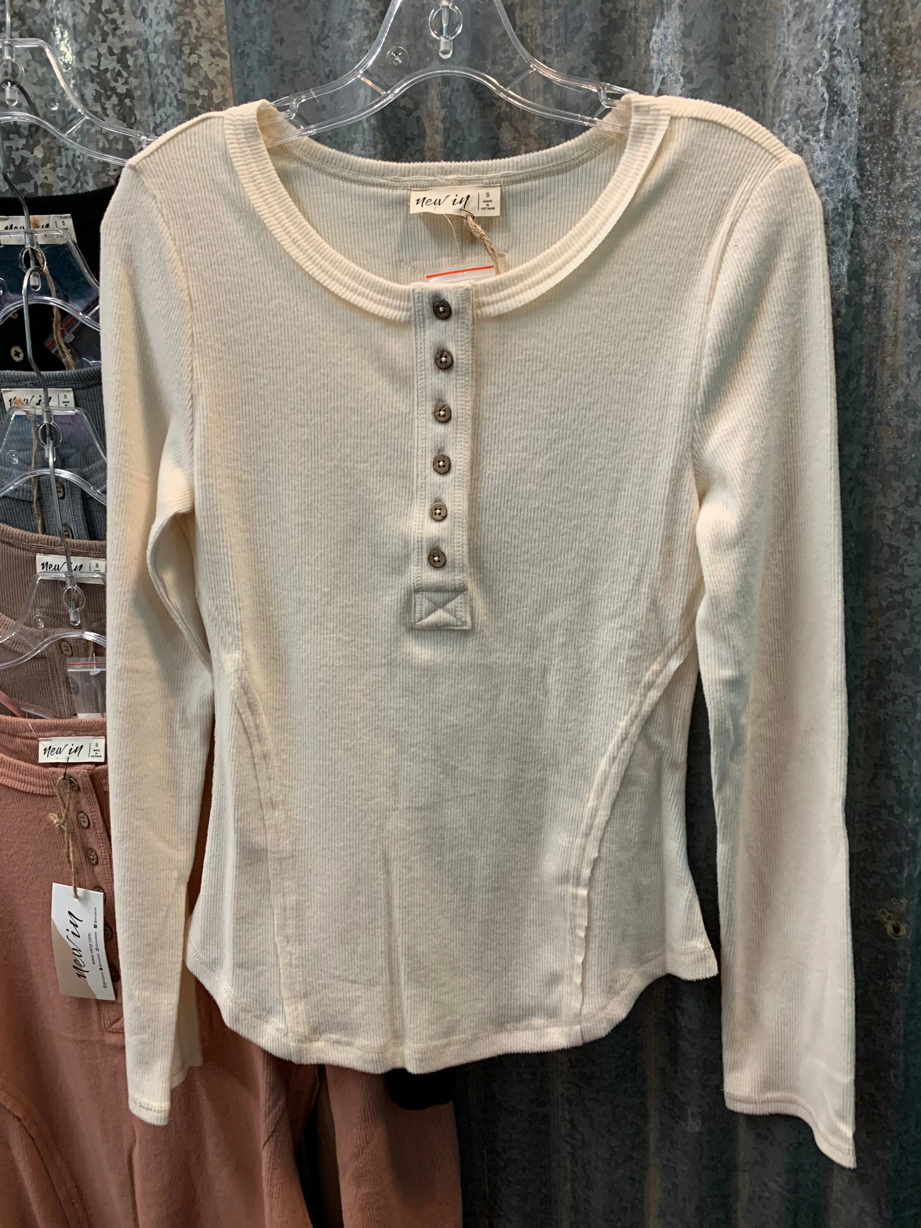 Cozy Brushed Henleys *6 colors*