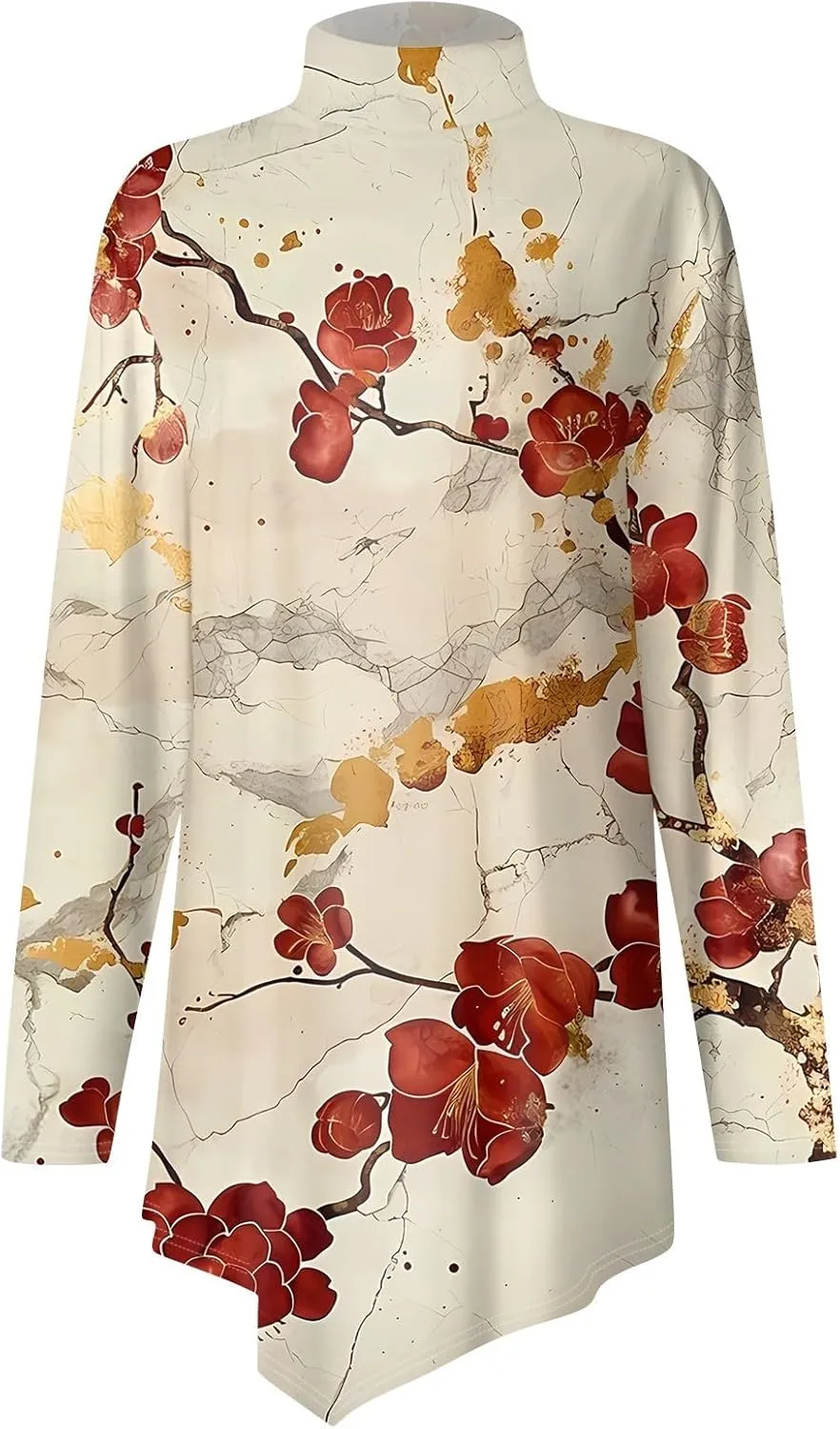 Fall Tops For Women 2024 Casual Long Sleeve Pullover Fashion Print Oversized Sweatshirt Flannel Soft T Shirts