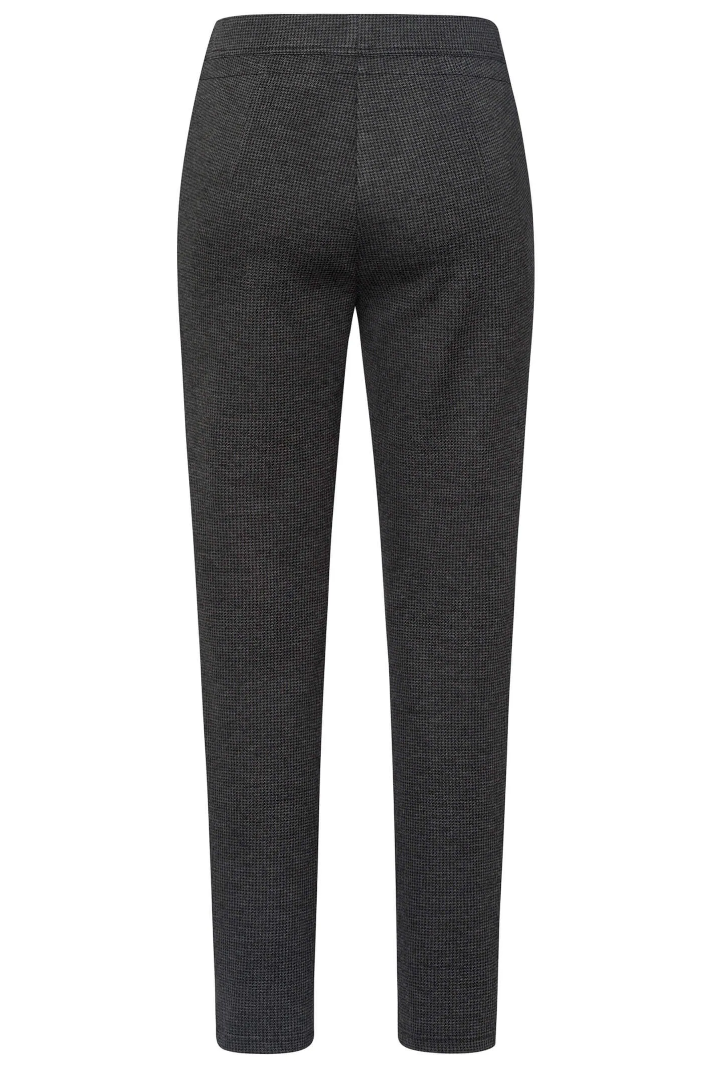 Frank Walder Brenda 308602 009 098 Grey Check Pull-On Trousers