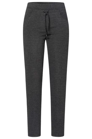 Frank Walder Brenda 308602 009 098 Grey Check Pull-On Trousers