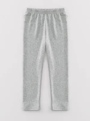 Grey Solid Leggings