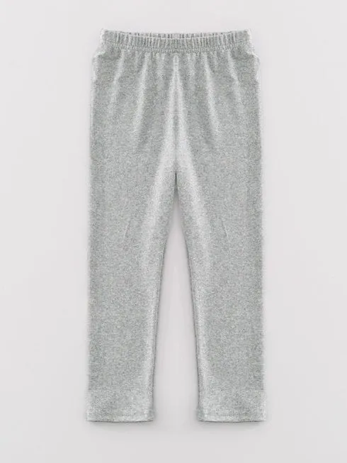 Grey Solid Leggings