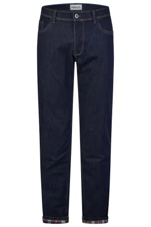 HATTRIC HENK 5  POCKET THERMAL JEAN  DARK DENIM