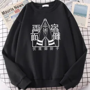 Hot Sale Ryomen Sukuna Comfortable Casual Tops Anime Jujutsu Kaisen Print Hoodie