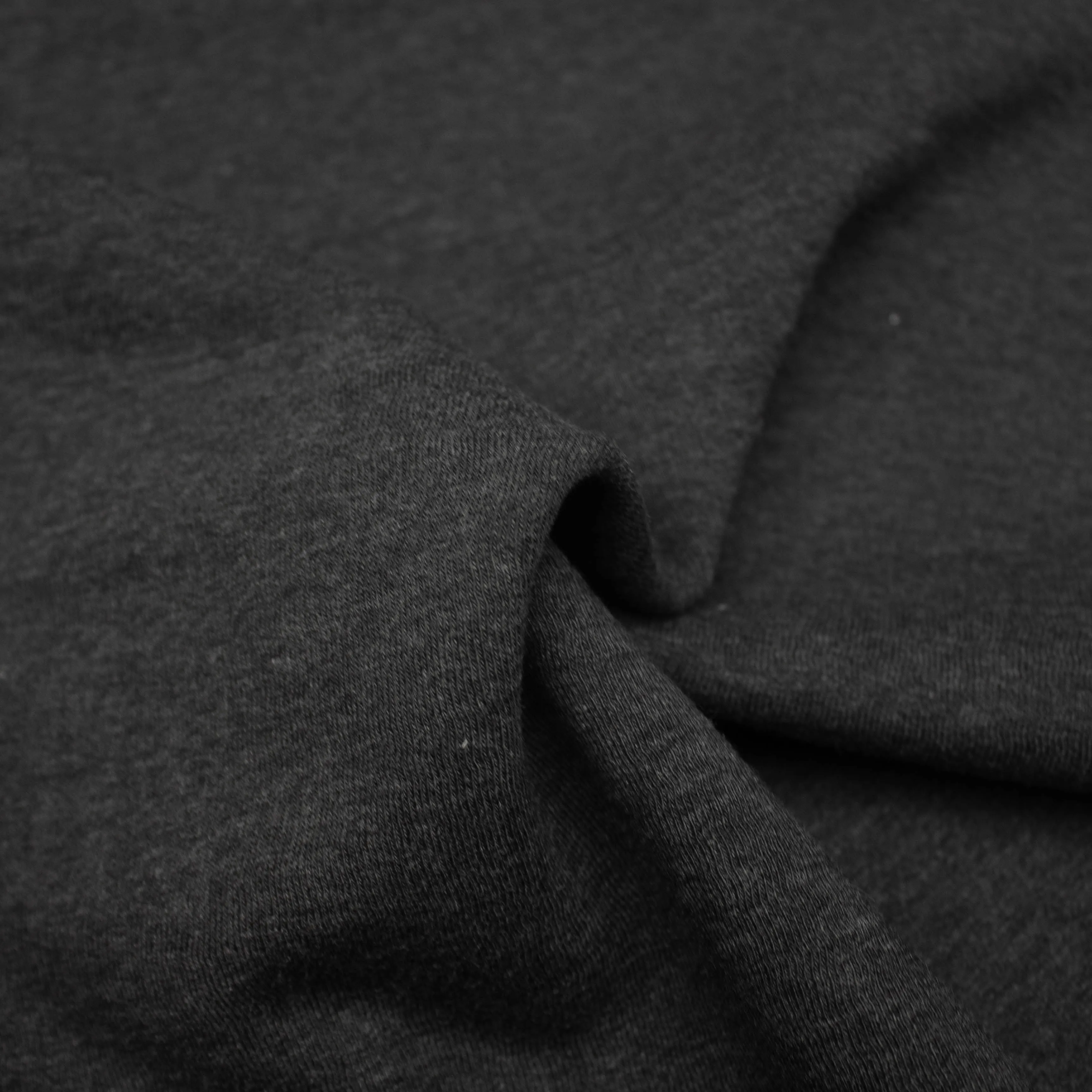 Kyle Dark Grey Cotton Sweater Jersey Molton SHOWROOM SAMPLE 34CM X 60CM