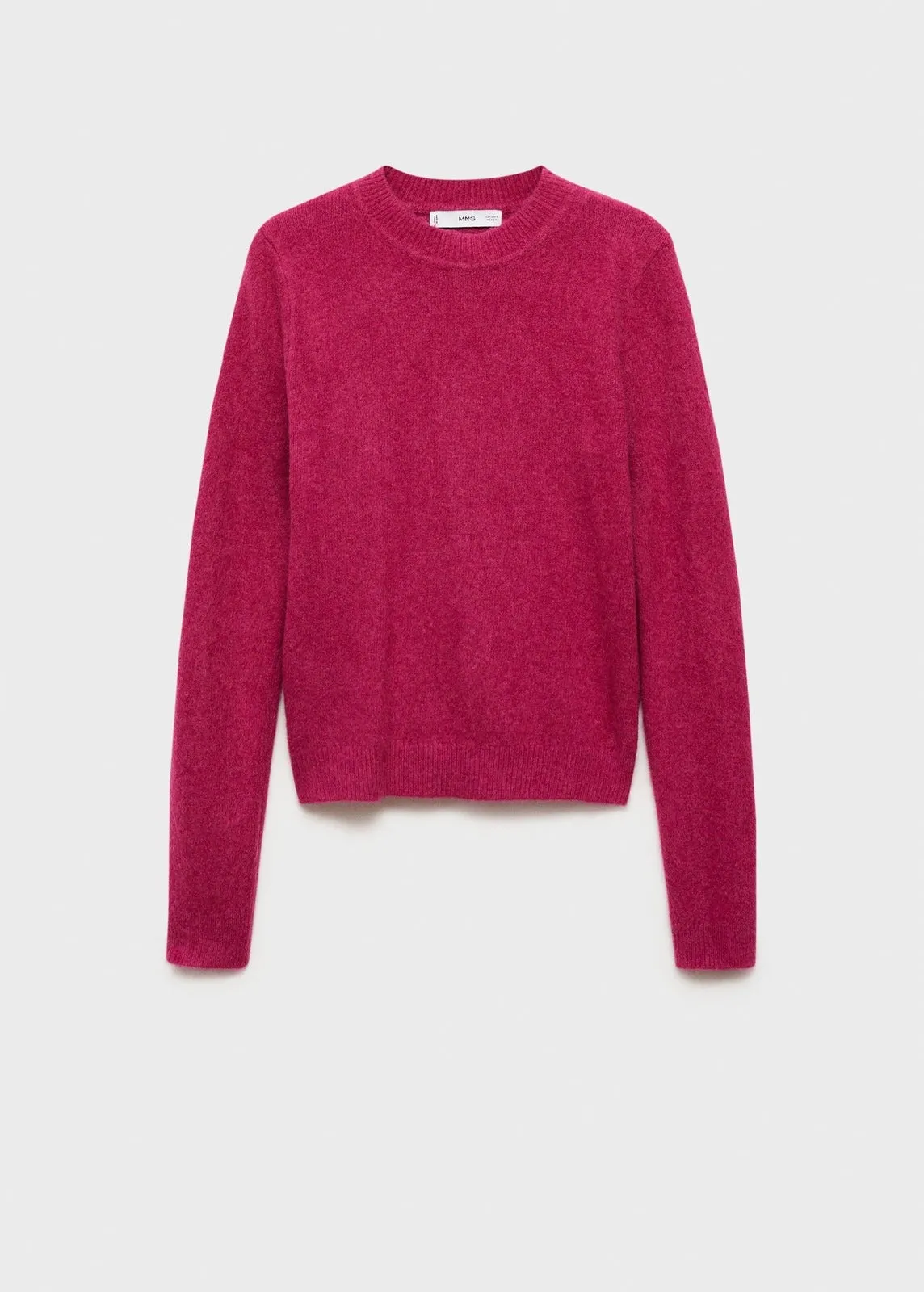 Long-sleeve knitted sweater - Bright Pink