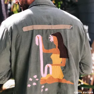 Make Lei Not War- Vintage Chain Stitch Jacket