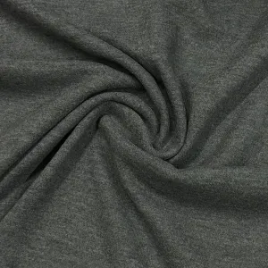 Medium Gray Heather Boiled Wool Fabric