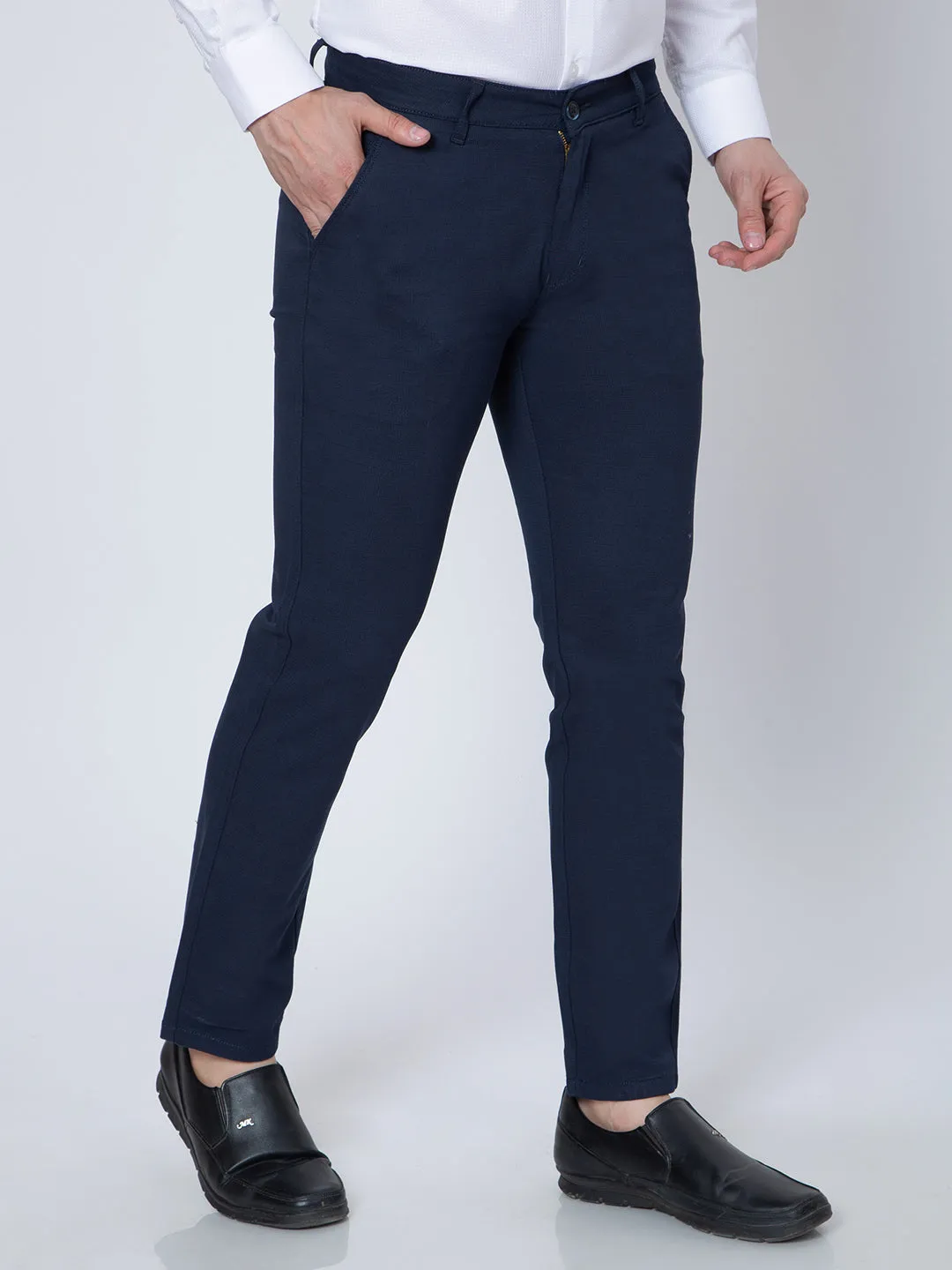 Men Cotton Regular Fit Trousers
