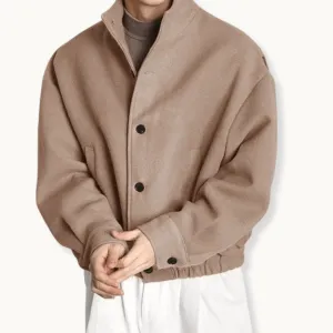 Men's Lightweight Versatile Jacket with Stand Collar