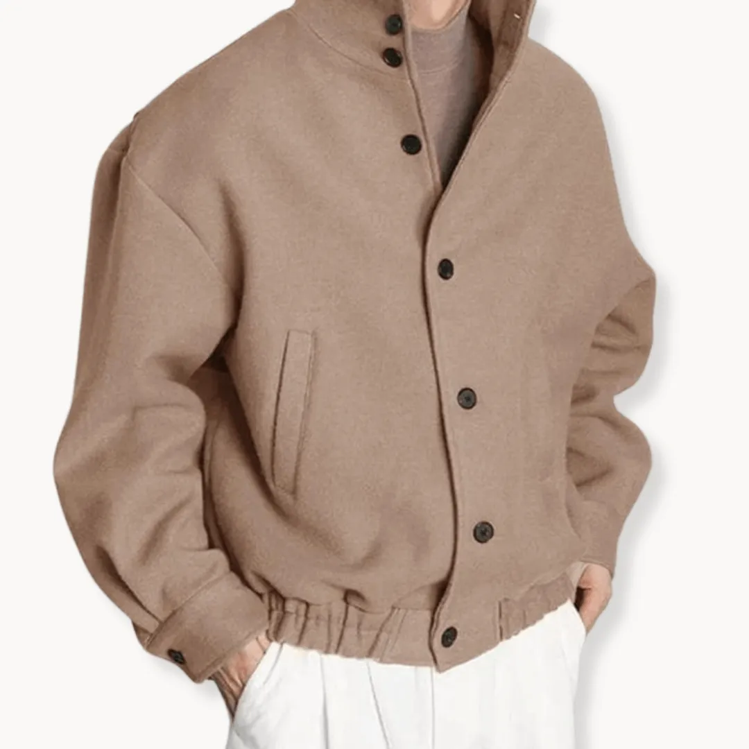 Men's Lightweight Versatile Jacket with Stand Collar