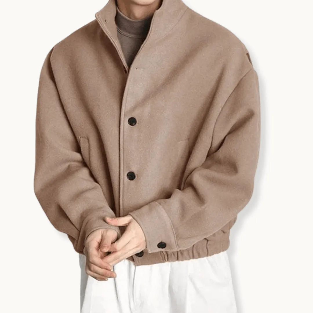 Men's Lightweight Versatile Jacket with Stand Collar