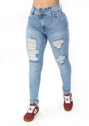 MRP21443 Light Denim Skinny Jean by Maripily Rivera