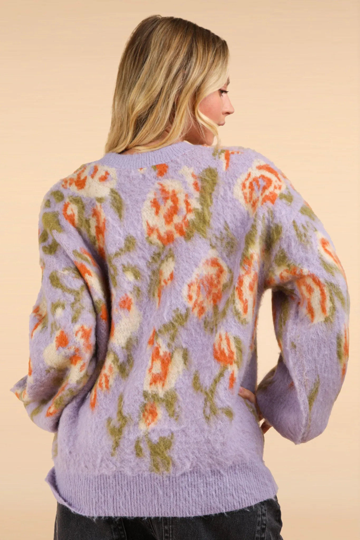 Penelope Cozy Floral Sweater