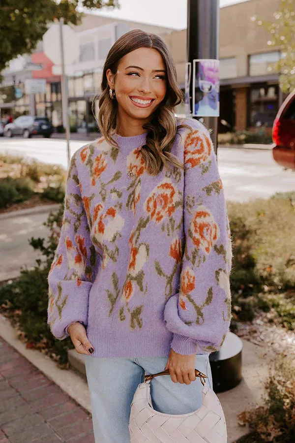 Penelope Cozy Floral Sweater