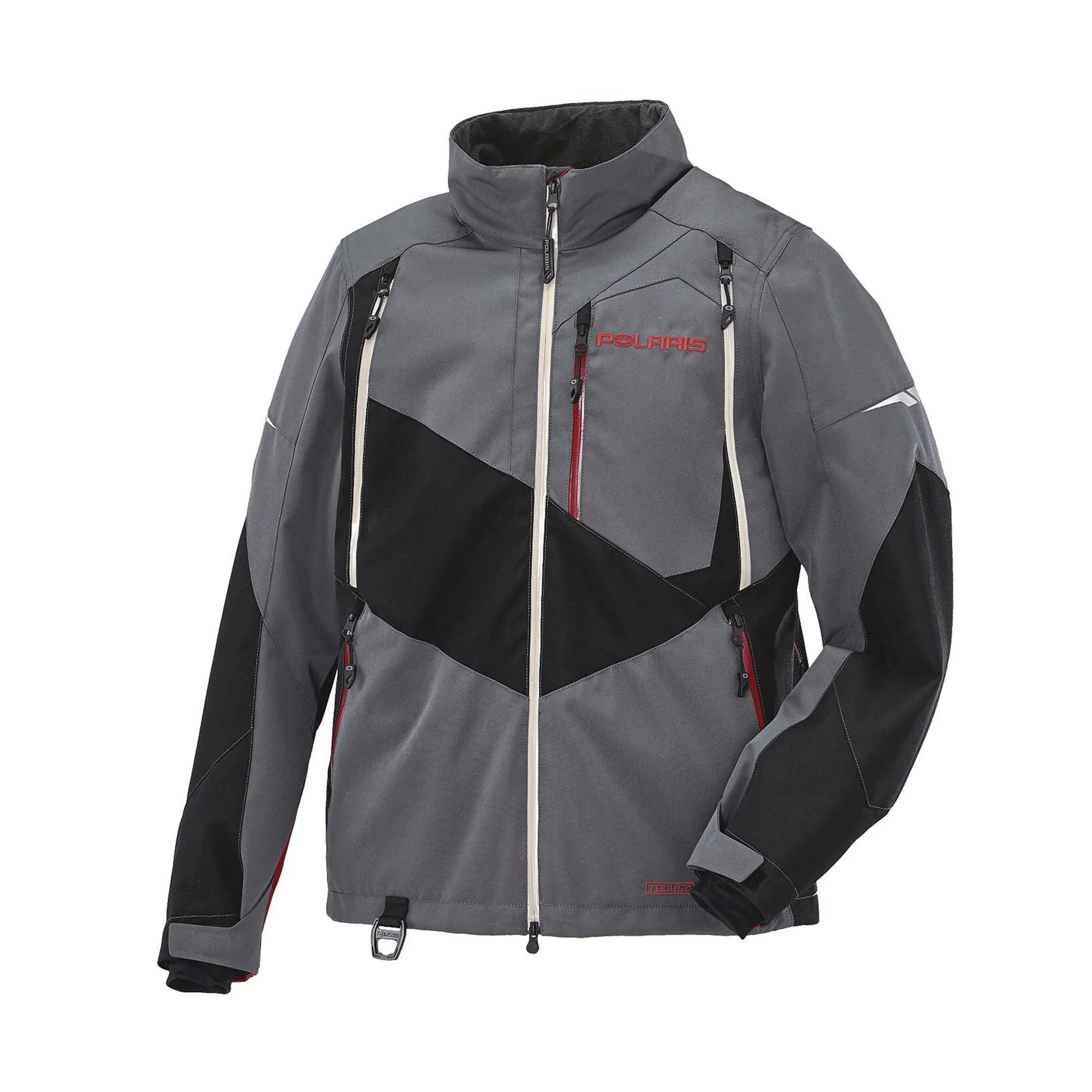 Polaris Revelstoke Mountain Shell Snowmobile Jacket Gray/Red