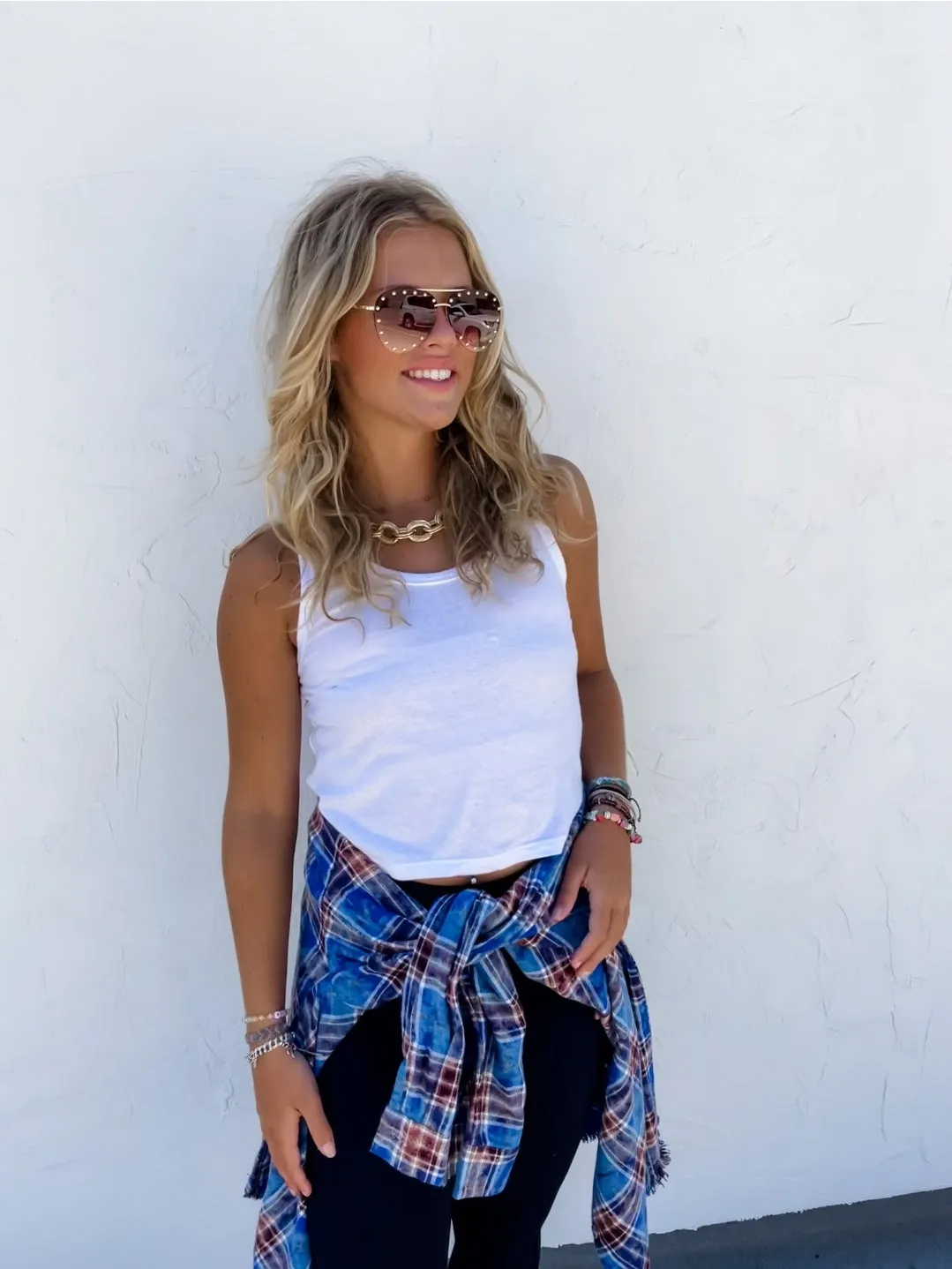 {PREORDER}  RYANN BLEACHED PLAID TOPS  |  S-3X  |  FOUR Color Choices!