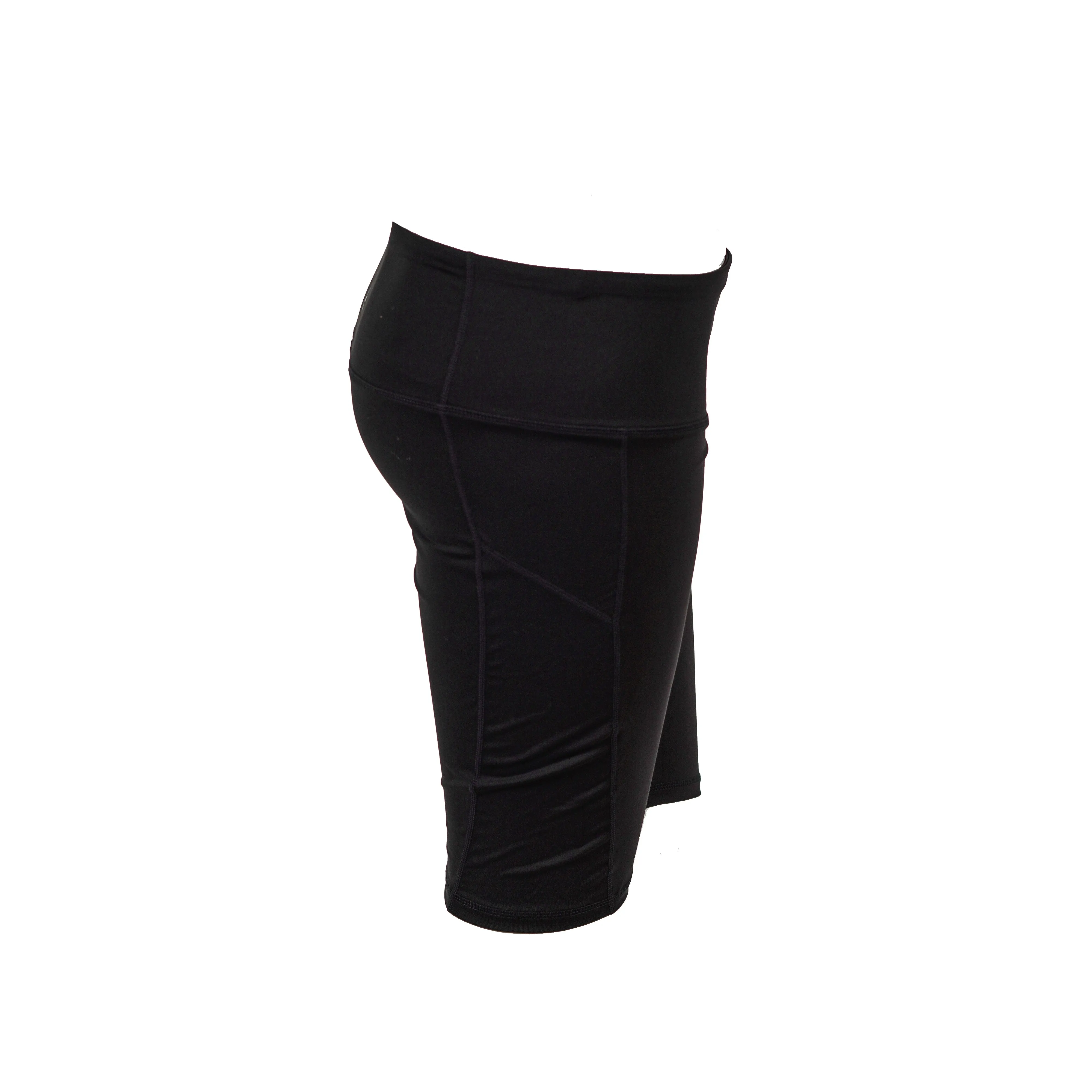 Reebok Women's Fitted High Rise Training Shorts Black Size Large