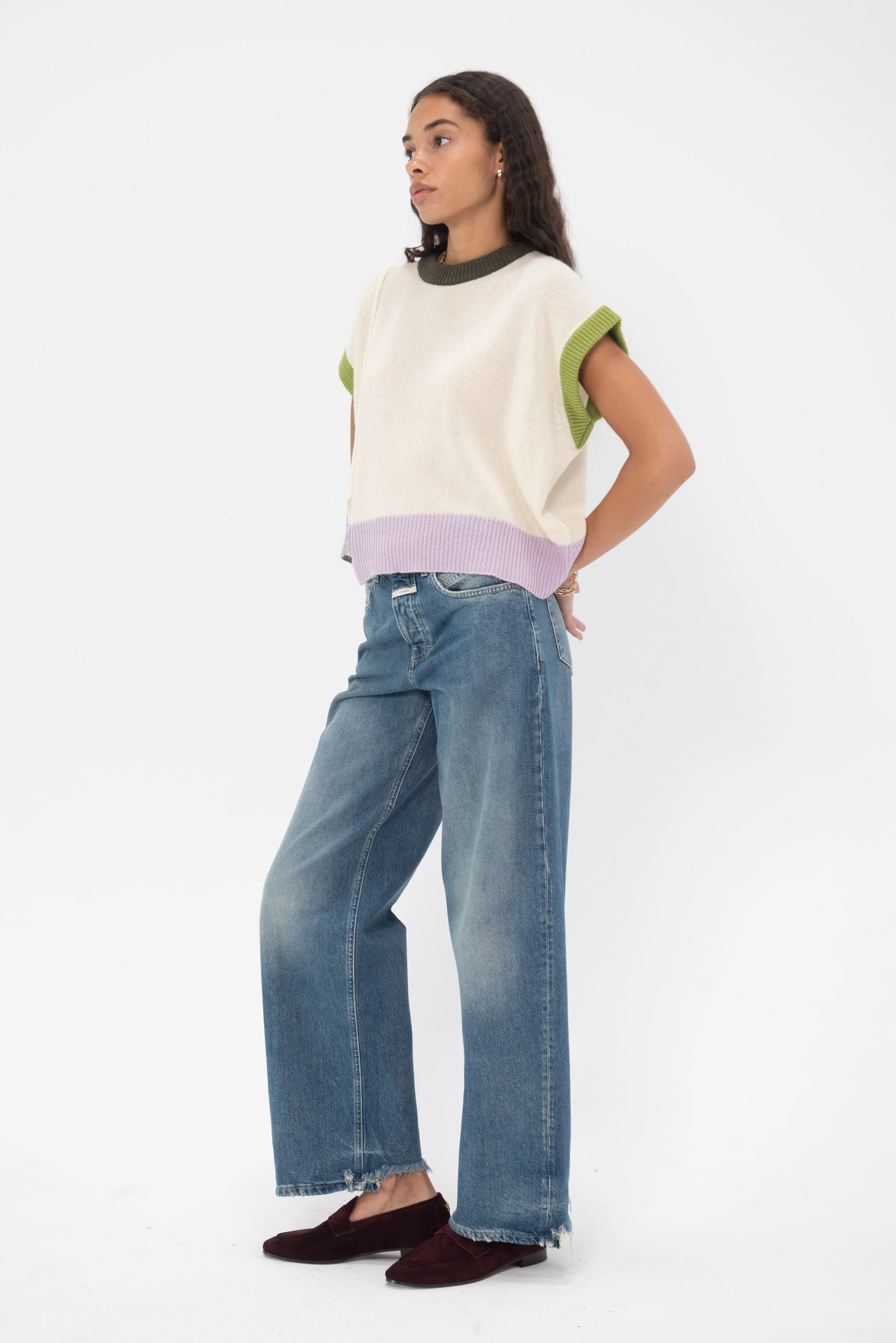 Roundneck Sweater, Antique White