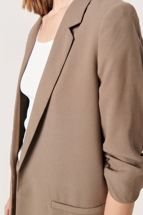 Soaked Womens Shirley Blazer Walnut