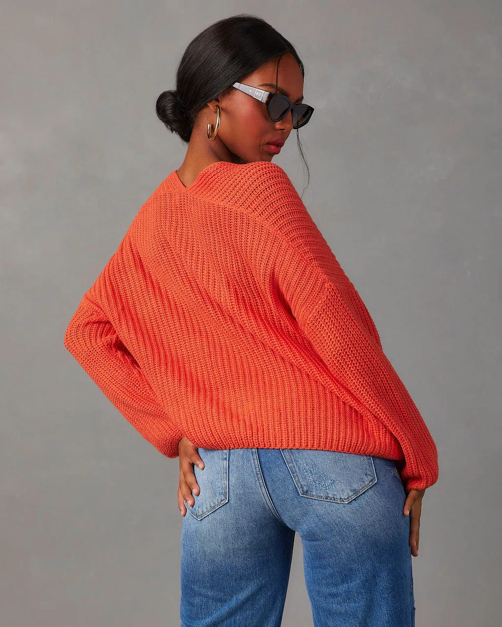 Waiting For You Relaxed V-Neck Sweater