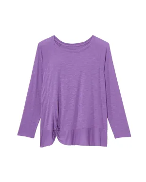 Wallflower Side Knot Tee | Purple