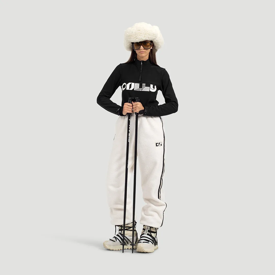 Wide fleece pants