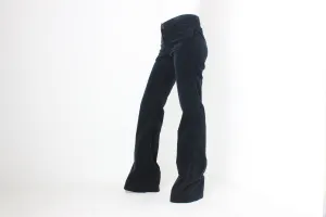 Y2K Roberto Cavalli Navy Corduroy Tall Bell Bottom Jeans