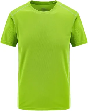 YIOLEAMP Men Summer Casual T Shirt Quick Dry Slim T-Shirt Sporting Short Sleeve Tops Tees